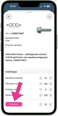 Artikeldetail - Bestellen