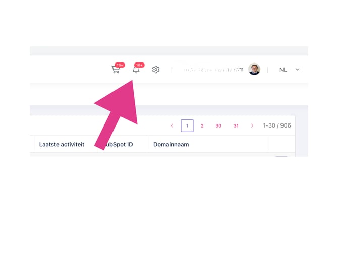 Notificatie aanvragen nieuwe besteller