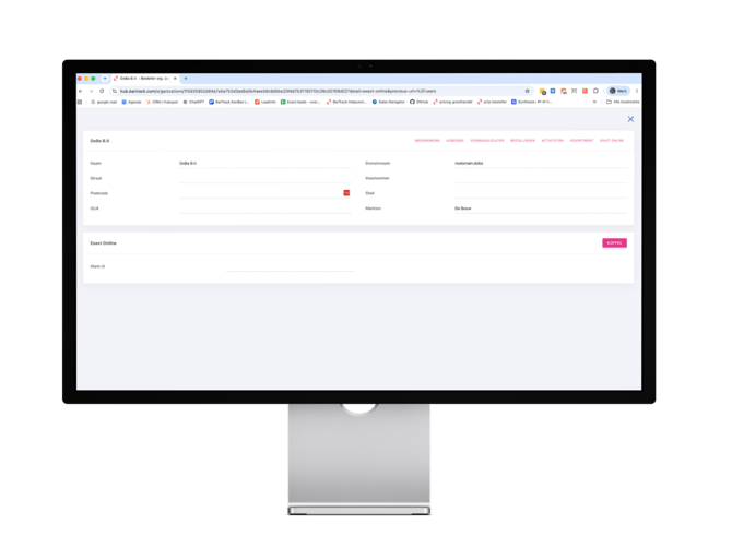 HuB - Integratie Exact Online voor groothandels - status koppeling accounts in Exact