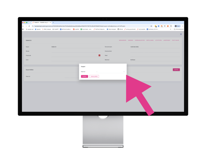 HuB - Integratie Exact Online voor groothandel - Selecteer een account in Exact Online