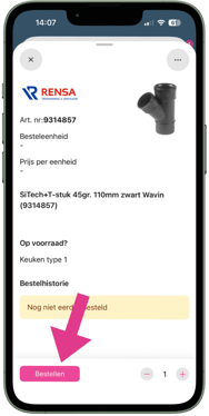 Lijstjes - Artikel detail - bestellen