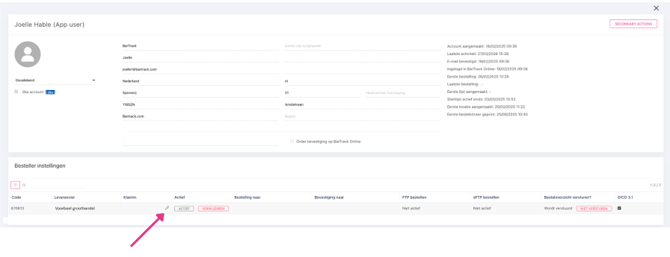 Support klantnummer toevoegen